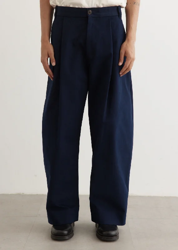 Deep Pleat Volume Pants Jeans New Arrival,