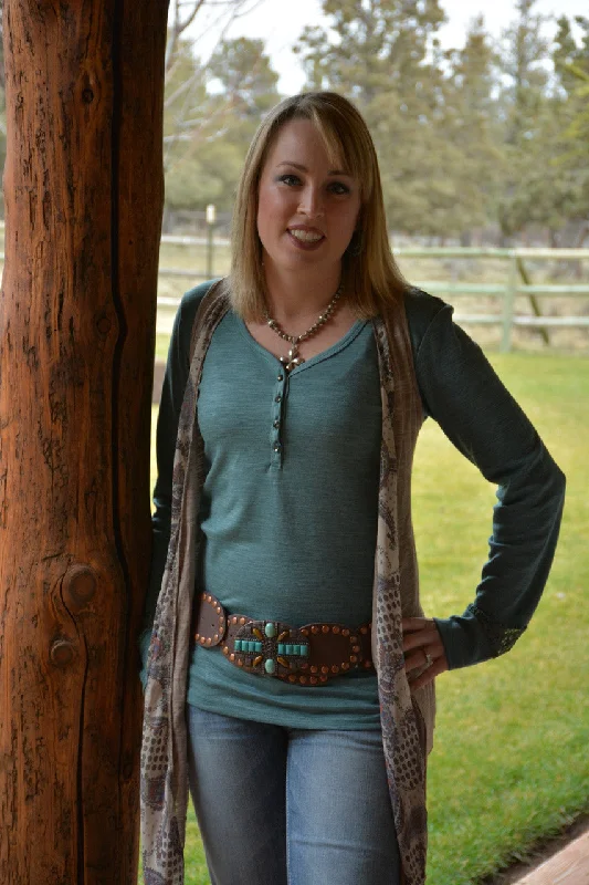 Paisley Print Sleeveless Cardigan Polka Dot Checkered Tartan