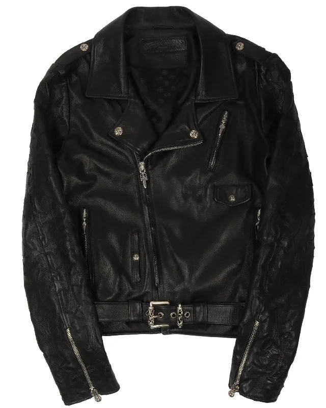 Cross Patch Leather Perfecto Jacket Chenille Jacket Brocade Jacket Lace Jacket