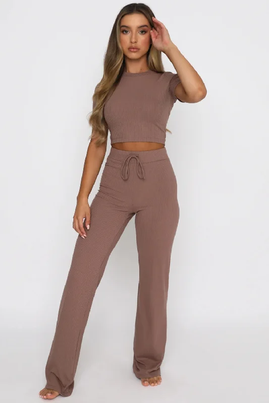 Hazel Blues® |  Round Neck Short Sleeve Top and Pants Set Trendy Trousers,