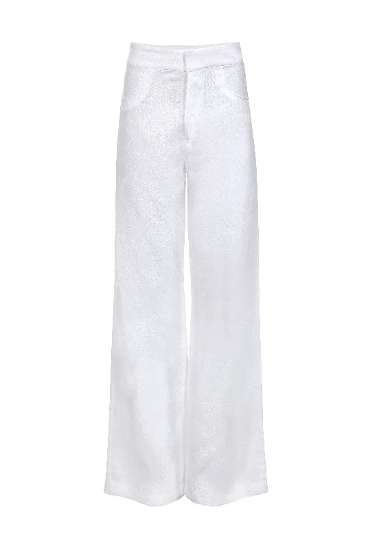 Paseo Linen Pants Flared Skinny,