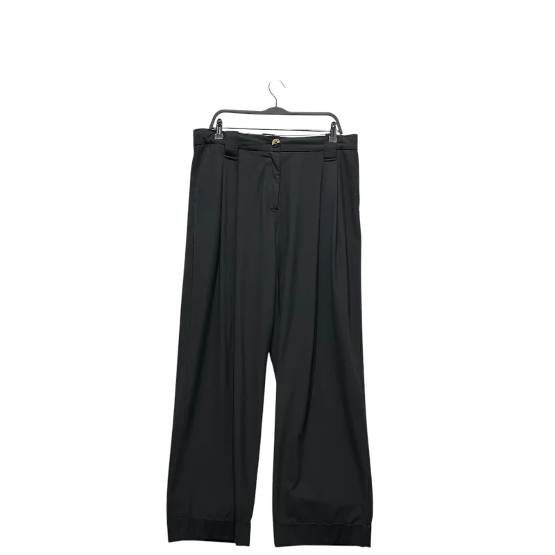 GANNI/Bottoms/42/Cotton/BLK/pleated trouser Trousers Business Professional