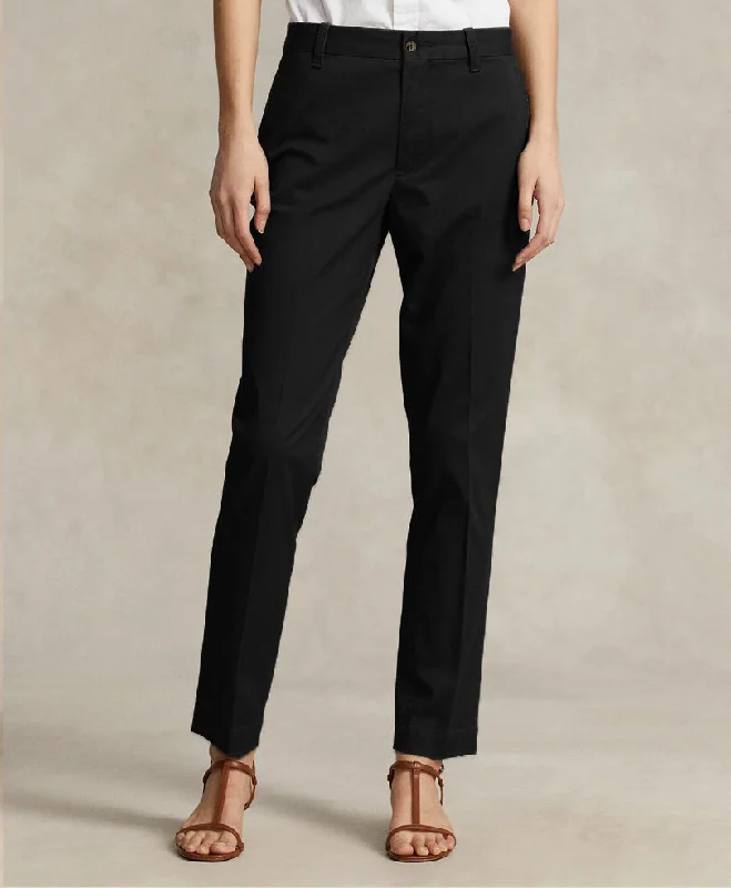 Black Stretch Chino Pants (Women) Stretch Pants,