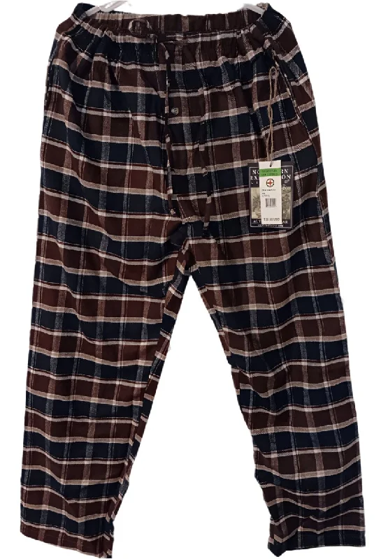 Men's and Women's Flannel PJ Pants Wide-Leg Free Shipping,