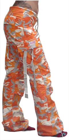 Girls "Hipster" UFO Pants (Orange Camo) Limited Edition Pants,