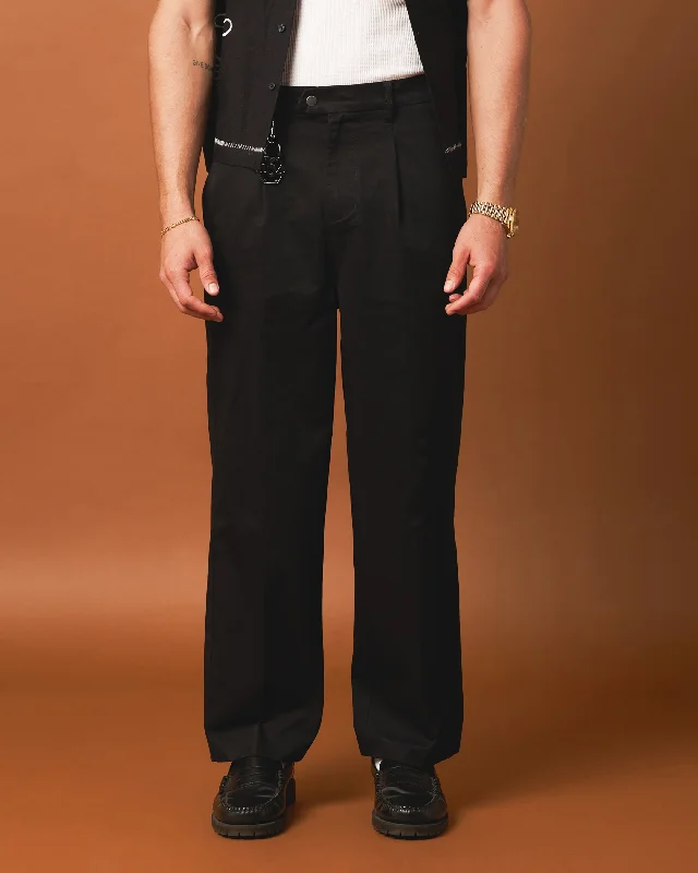 404 Studio High Waist Trousers Black Trousers sophisticated sleek