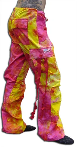 Girls "Hipster" UFO Pants (Fire Tie Dye) Clearance Leggings,