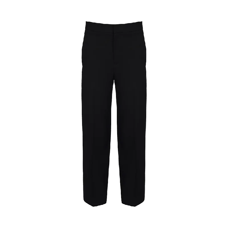 Straight-Leg Tuxedo Trousers Trousers Canvas Durable